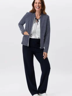 Frank Walder Blazer<Damen Jerseyjacke mehrfarbig gepunktet