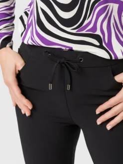 Frank Walder Hosen<Damen Jogpants schwarz uni