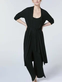 Detto Fatto Hosen<Damen Jumpsuit schwarz uni