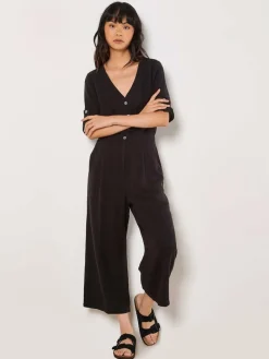 Apricot Hosen<Damen Jumpsuit schwarz uni