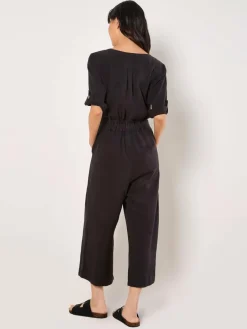 Apricot Hosen<Damen Jumpsuit schwarz uni
