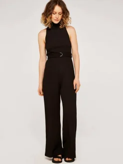 Apricot Hosen<Damen Jumpsuit schwarz uni