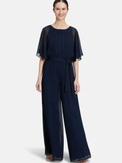 Vera Mont Hosen<Damen Jumpsuit marine blau uni