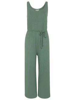 Detto Fatto Hosen<Damen Jumpsuit grün uni