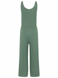 Detto Fatto Hosen<Damen Jumpsuit grün uni