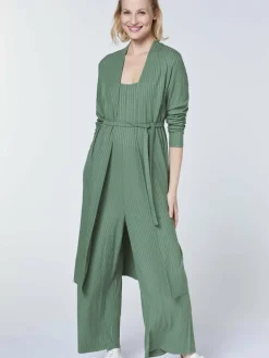 Detto Fatto Hosen<Damen Jumpsuit grün uni
