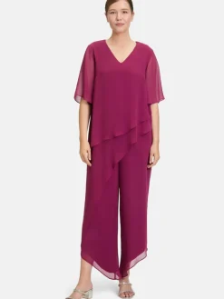 Vera Mont Hosen<Damen Jumpsuit rot uni
