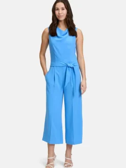 Betty & Co Hosen<Damen Jumpsuit blau uni