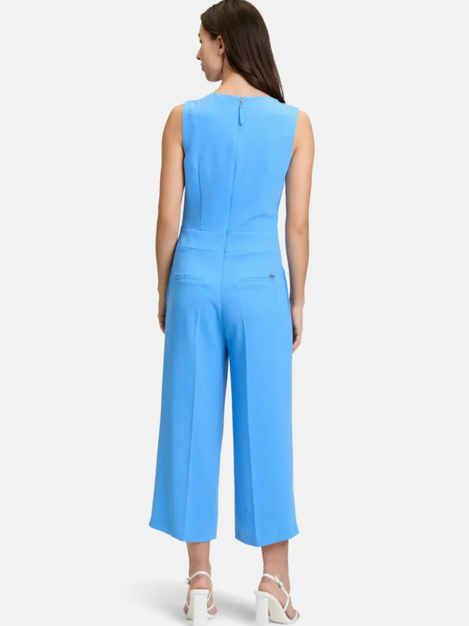 Betty & Co Hosen<Damen Jumpsuit blau uni
