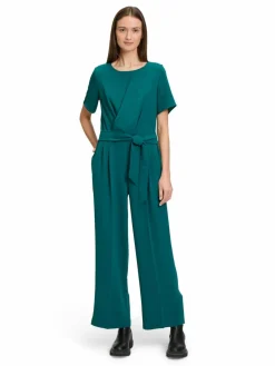 Betty & Co Hosen<Damen Jumpsuit smaragd uni