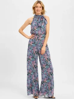 Swing Hosen<Damen Jumpsuit rosa mehrfarbig gemustert