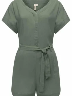 Ragwear Hosen<Damen Jumpsuit - Salwin Solid grün uni