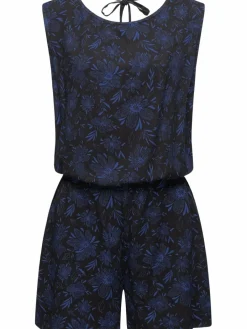 Ragwear Hosen<Damen Jumpsuit - Zella schwarz gemustert