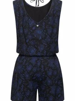 Ragwear Hosen<Damen Jumpsuit - Zella schwarz gemustert