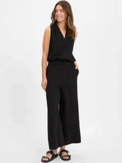 Damen Someday Hosen>Damen Jumpsuit mit Leinen-Anteil - Cedira