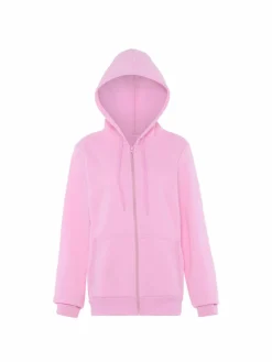 MyMo Sweatshirts & Sweatjacken<Damen Kapuzenjacke rosa uni