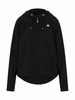 Dreimaster Sweatshirts & Sweatjacken<Damen Kapuzenjacke schwarz uni