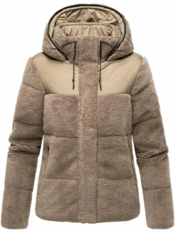 Damen Marikoo Jacken & Westen>Damen Kapuzenplüschjacke - Kaguraa 16