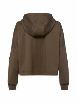 Marc Cain Sports Sweatshirts & Sweatjacken<Damen Kapuzenpullover oliv uni