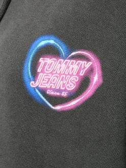 Tommy Jeans Sweatshirts & Sweatjacken<Damen Kapuzenpullover anthrazit bedruckt