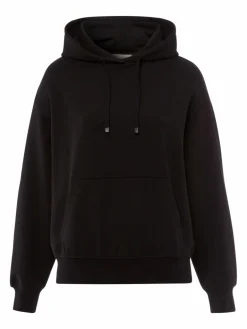 Les Lunes Sweatshirts & Sweatjacken<Damen Kapuzenpullover schwarz uni