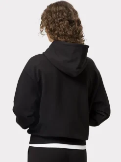 Les Lunes Sweatshirts & Sweatjacken<Damen Kapuzenpullover schwarz uni