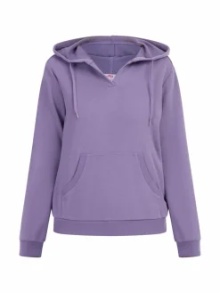 MyMo Sweatshirts & Sweatjacken<Damen Kapuzenpullover flieder uni