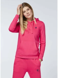 Polo Sylt Sweatshirts & Sweatjacken<Damen Kapuzenpullover pink uni