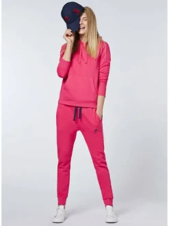 Polo Sylt Sweatshirts & Sweatjacken<Damen Kapuzenpullover pink uni