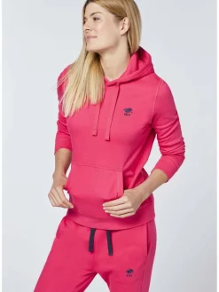 Polo Sylt Sweatshirts & Sweatjacken<Damen Kapuzenpullover pink uni