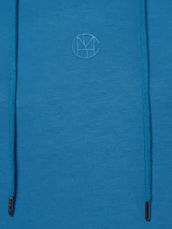 Msch Copenhagen Sweatshirts & Sweatjacken<Damen Kapuzenpullover blau uni