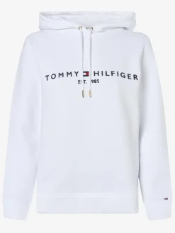Tommy Hilfiger Sweatshirts & Sweatjacken<Damen Kapuzenpullover weiß uni