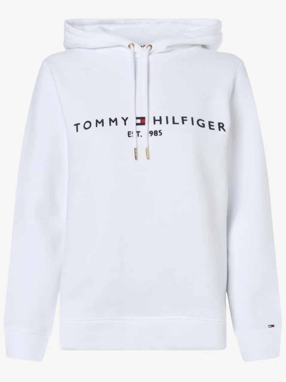 Tommy Hilfiger Sweatshirts & Sweatjacken<Damen Kapuzenpullover weiß uni