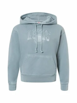 Levi's Sweatshirts & Sweatjacken<Damen Kapuzenpullover hellblau uni