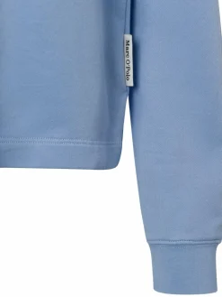 Marc O'Polo Sweatshirts & Sweatjacken<Damen Kapuzenpullover hellblau uni
