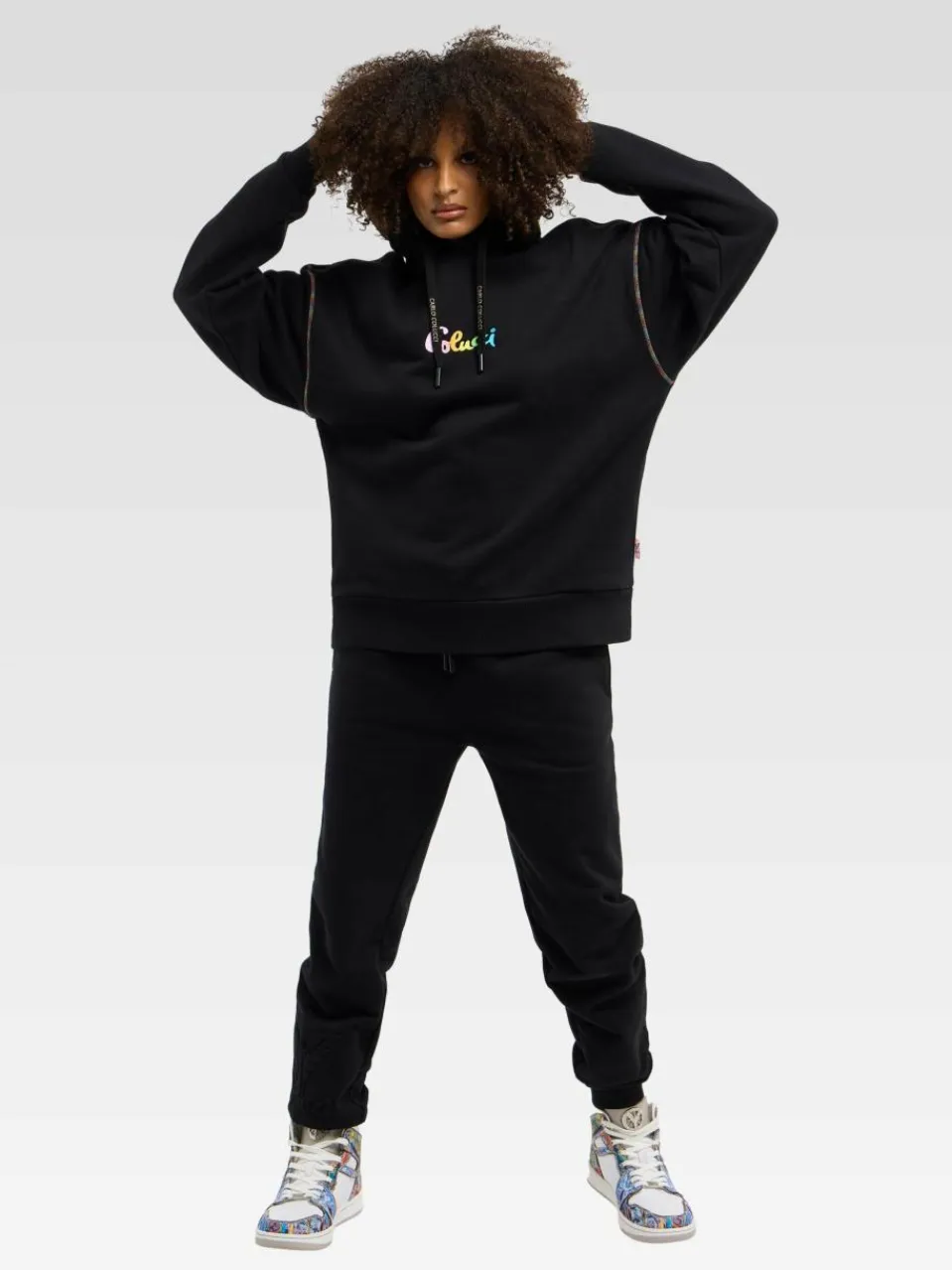 Damen Carlo Colucci Sweatshirts & Sweatjacken>Damen Kapuzenpullover - Derna