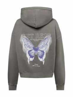 PEGADOR Sweatshirts & Sweatjacken<Damen Kapuzenpullover - Lena grau uni