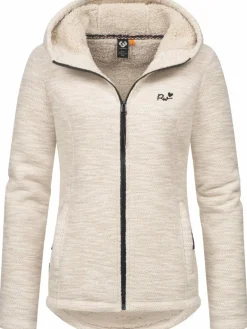 Damen Ragwear Sweatshirts & Sweatjacken>Damen Kapuzenstrickjacke - Lyshka Melange
