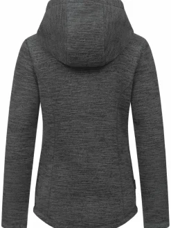 Ragwear Sweatshirts & Sweatjacken<Damen Kapuzenstrickjacke - Lyshka Melange grau meliert