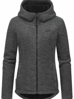 Ragwear Sweatshirts & Sweatjacken<Damen Kapuzenstrickjacke - Lyshka Melange grau meliert