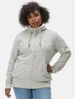 Damen Ragwear Sweatshirts & Sweatjacken>Damen Kapuzensweatjacke - Rylie Print Zip Plus