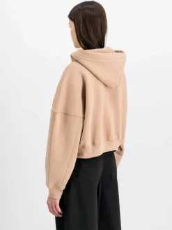 Alpha Industries Sweatshirts & Sweatjacken<Damen Kapuzensweatshirt koralle bedruckt