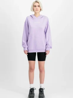 Alpha Industries Sweatshirts & Sweatjacken<Damen Kapuzensweatshirt lila uni
