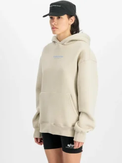 Alpha Industries Sweatshirts & Sweatjacken<Damen Kapuzensweatshirt beige uni