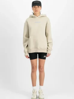 Alpha Industries Sweatshirts & Sweatjacken<Damen Kapuzensweatshirt beige uni