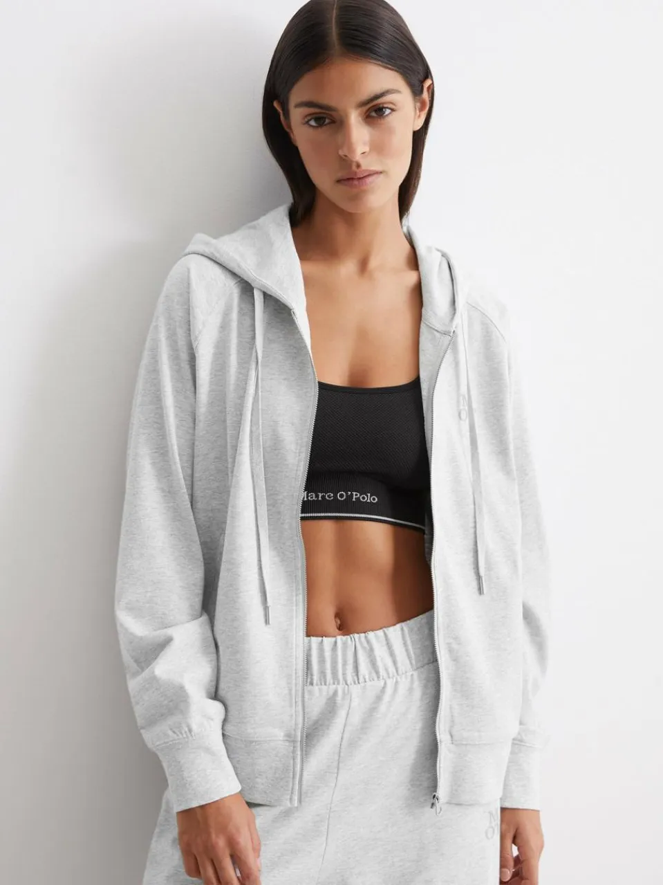 Damen Marc O'Polo Sweatshirts & Sweatjacken>Damen Kapuzensweatshirt - Heavy Jersey