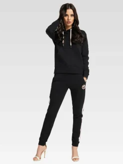 Carlo Colucci Sweatshirts & Sweatjacken<Damen Kapuzensweatshirt - Catania rosa uni