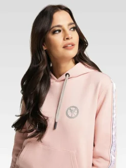 Carlo Colucci Sweatshirts & Sweatjacken<Damen Kapuzensweatshirt - Catania rosa uni