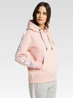 Carlo Colucci Sweatshirts & Sweatjacken<Damen Kapuzensweatshirt - Catania rosa uni