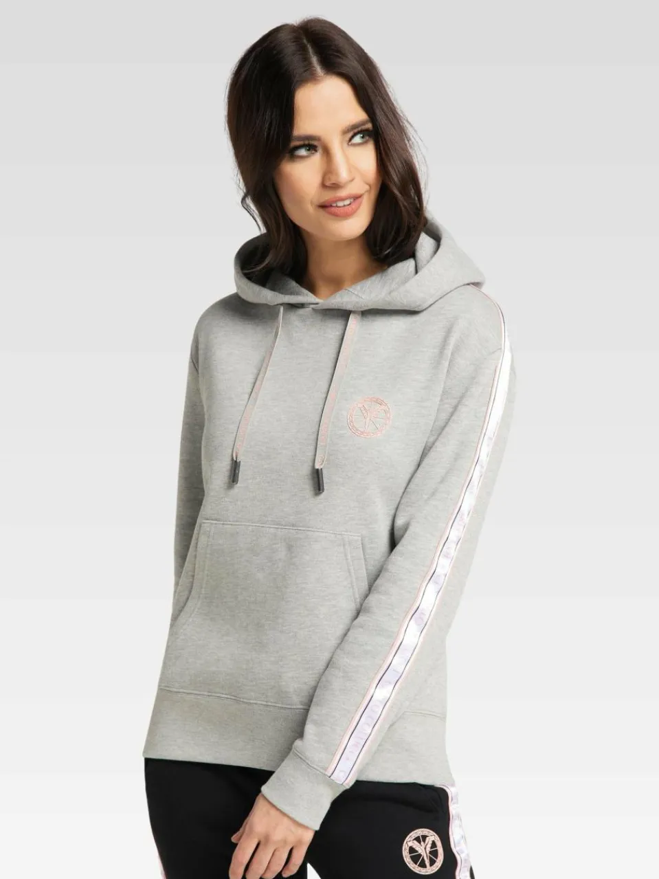 Damen Carlo Colucci Sweatshirts & Sweatjacken>Damen Kapuzensweatshirt - Catania